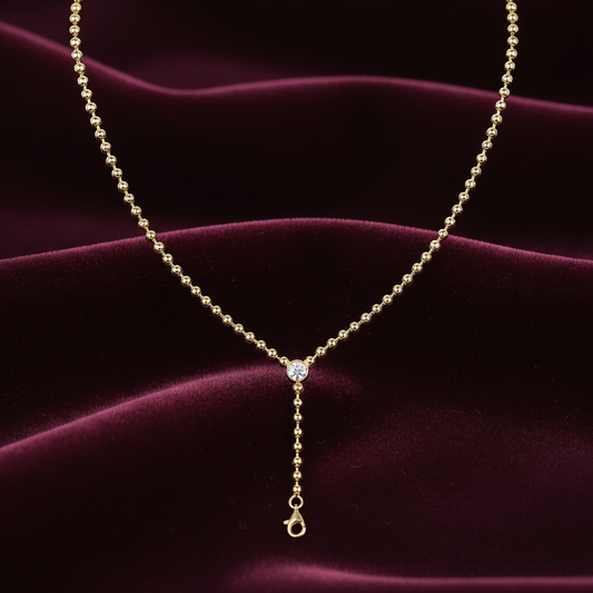 Time Interlaced Moissanite Necklace