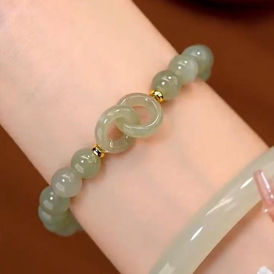 Chalcedony Bead Stretch Bracelet — product photo 1 of 8