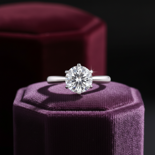 Classic Six-Prong Moissanite Ring