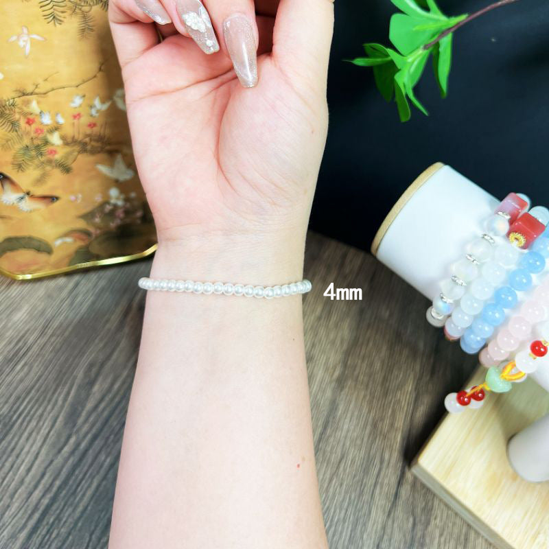 Faux Pearl Bead Stretch Bracelet — product photo 6 of 10