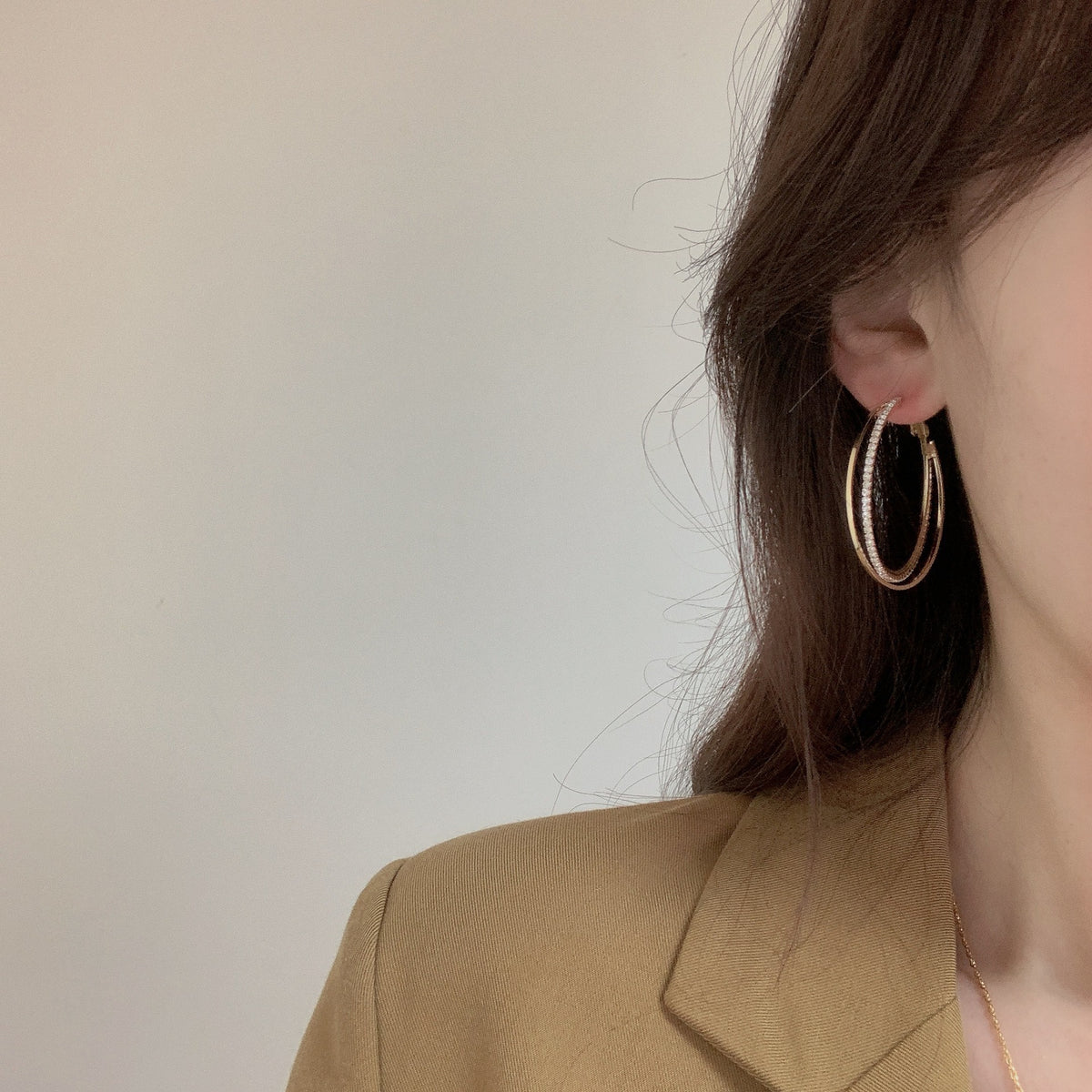 Simple Geometric Round Earring Set — product photo 1 of 7