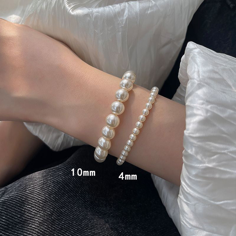 Faux Pearl Bead Stretch Bracelet — product photo 8 of 10