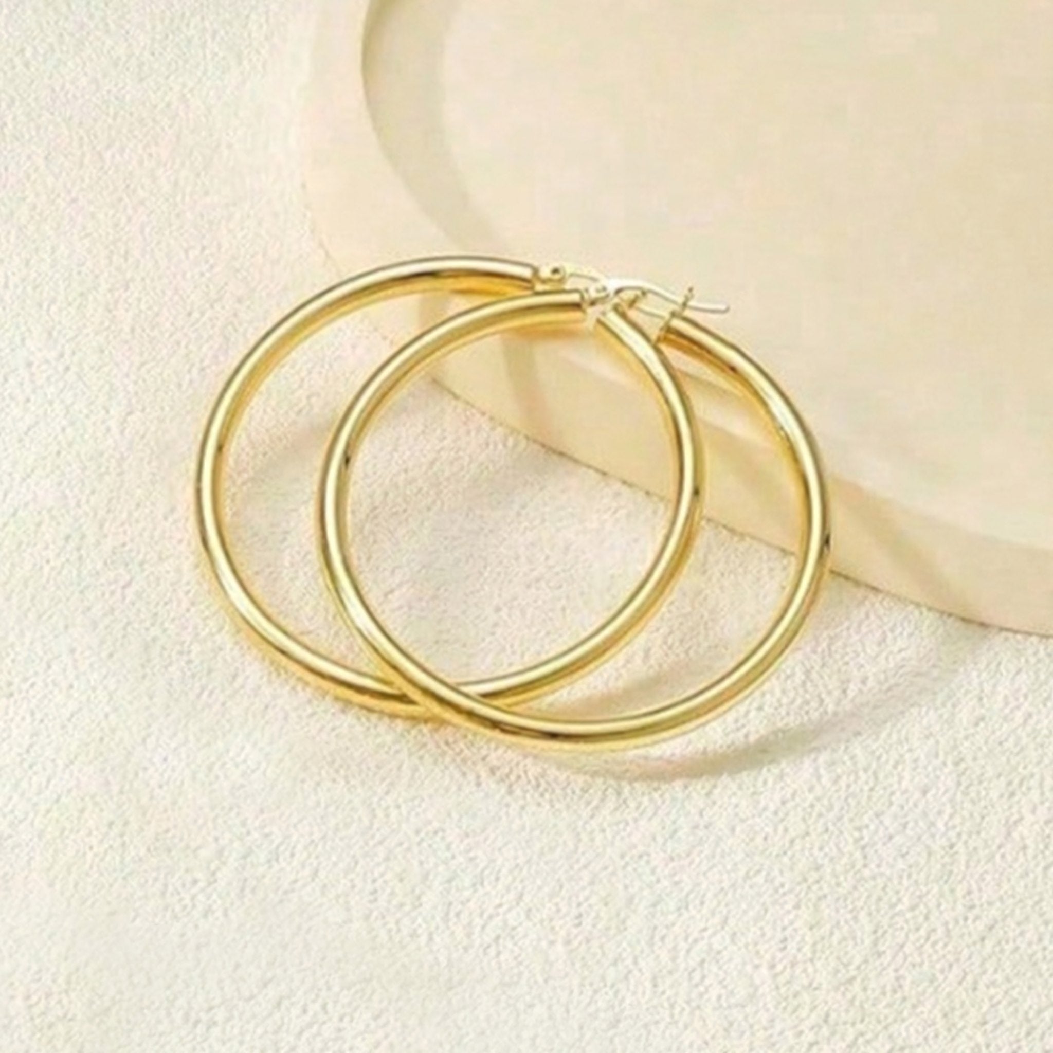 Creole hoop earrings