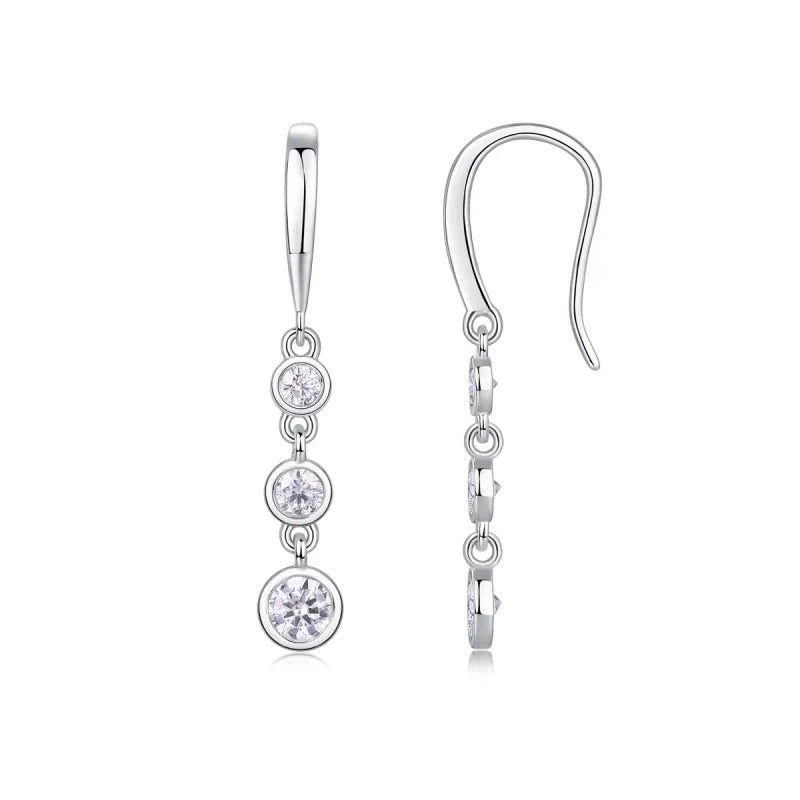 Classic moissanite earrings