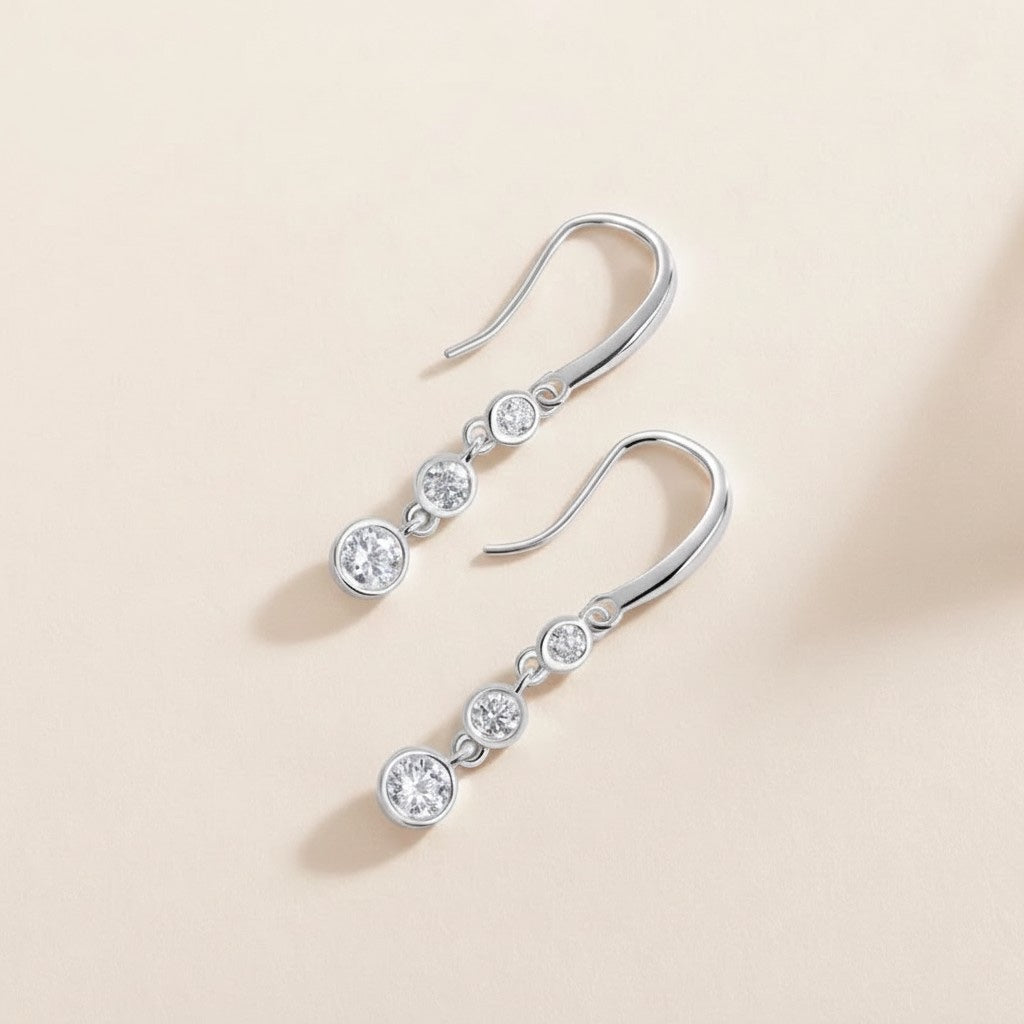 Classic moissanite earrings