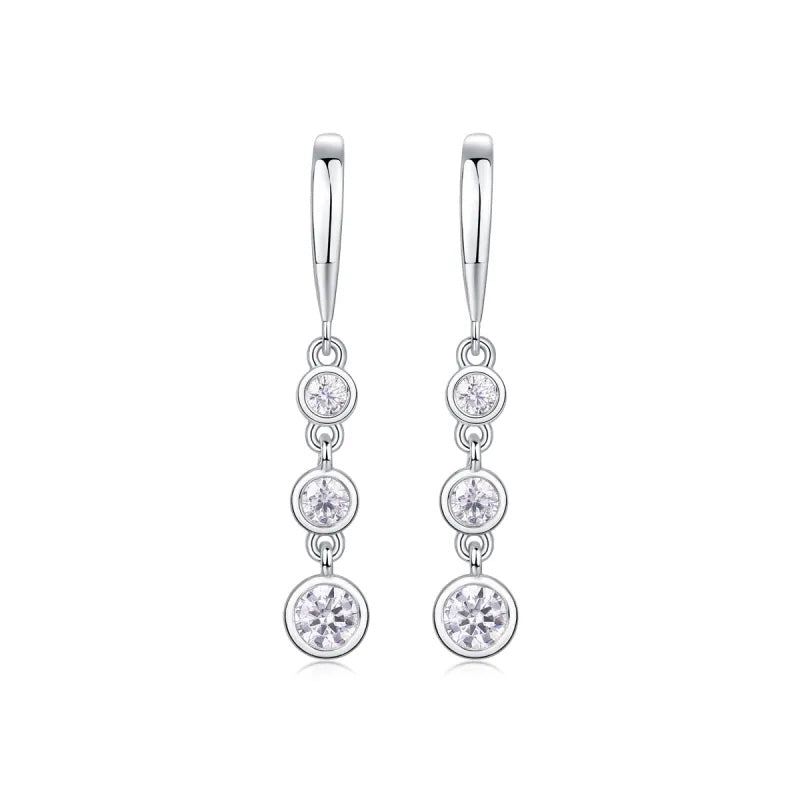 Classic moissanite earrings