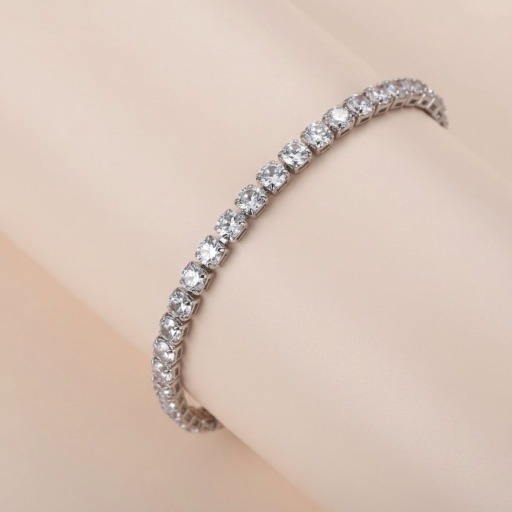 Sparkling Cubic Zirconia Tennis Bracelet — product photo 2 of 4