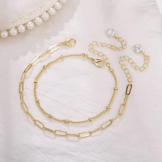 Layered gold bracelet