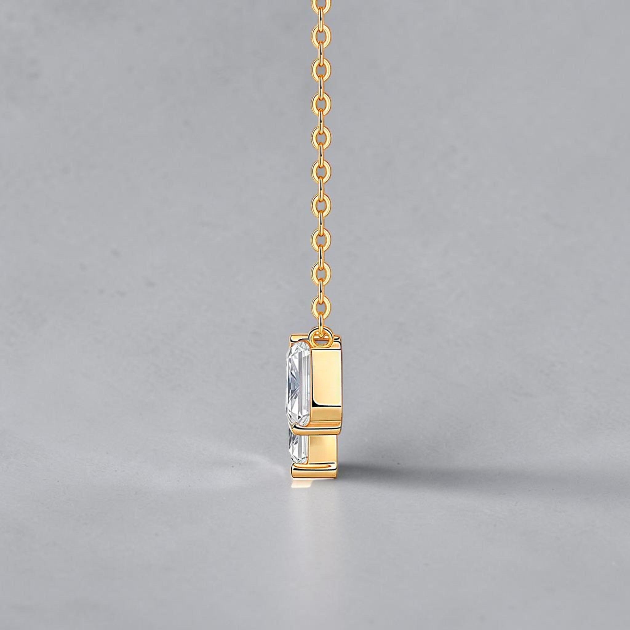 Double stone necklace