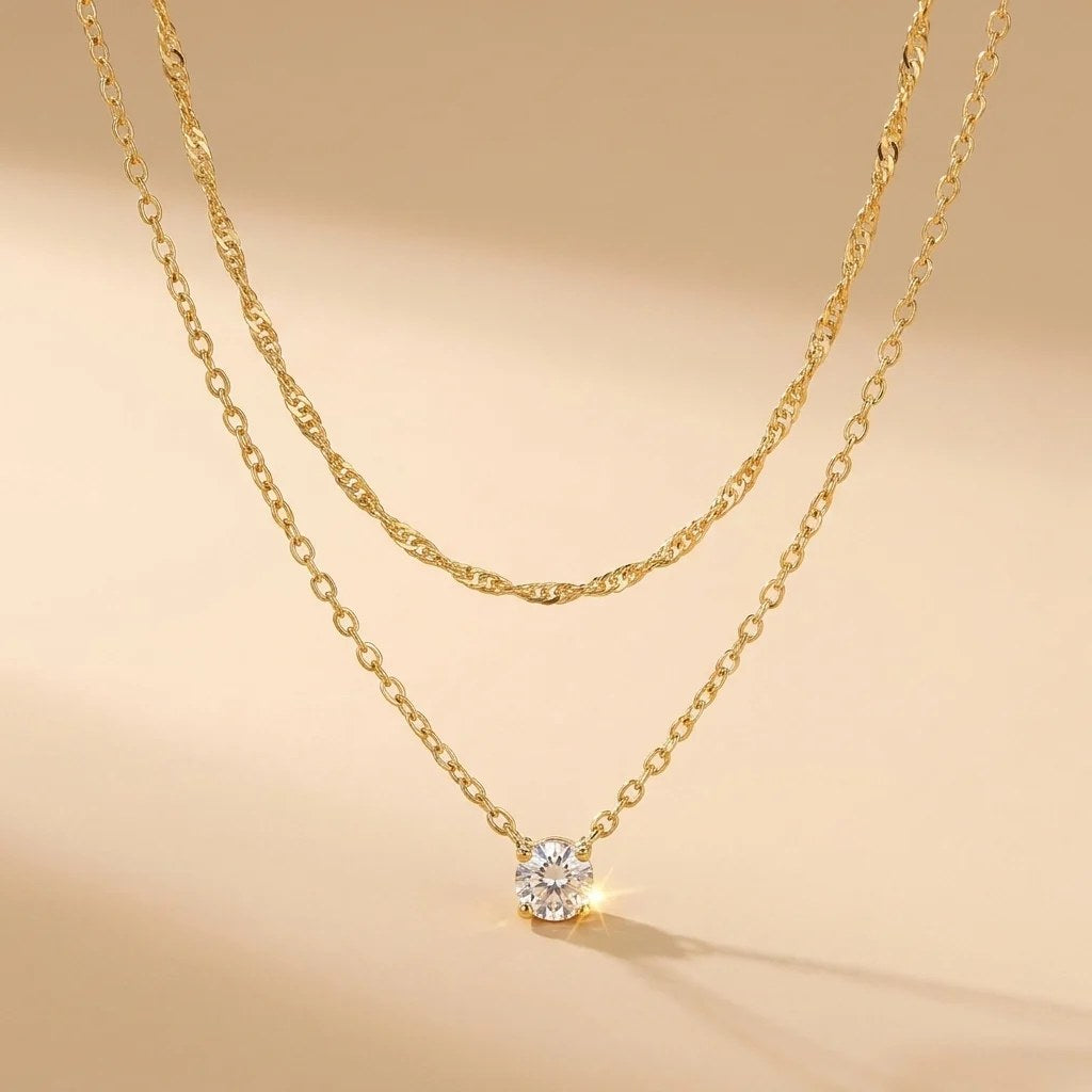 Solitaire necklace