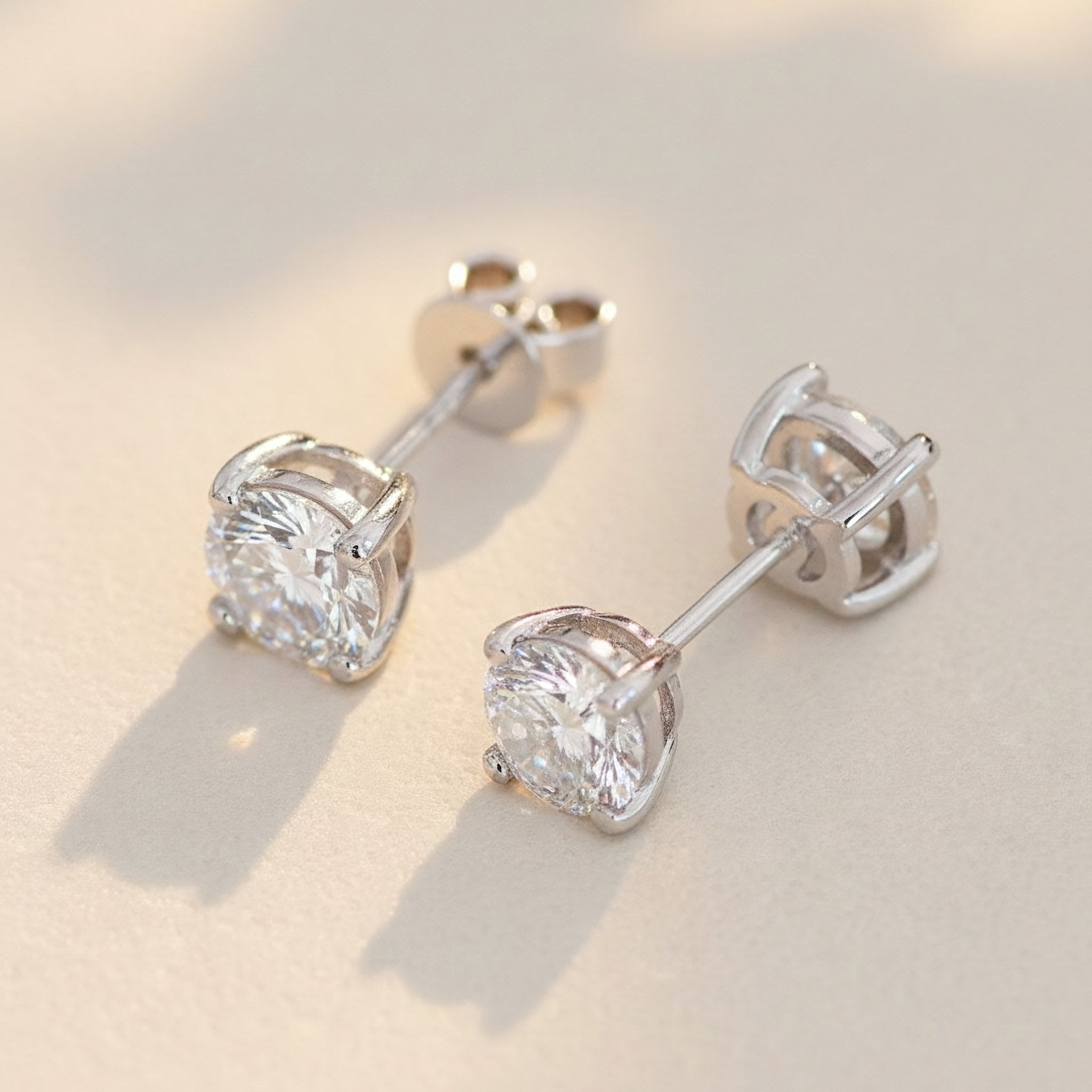6-Pair Cubic Zirconia Stud Earring Set – 316L Stainless Steel — product photo 1 of 2