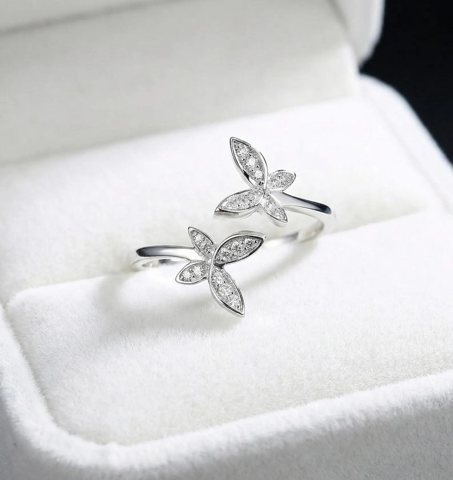 Adjustable Butterfly Ring — product photo 2 of 6