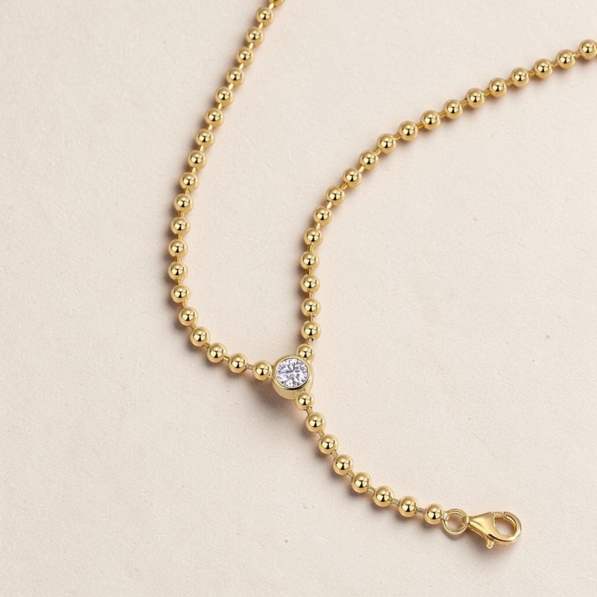 Time Interlaced Moissanite Necklace