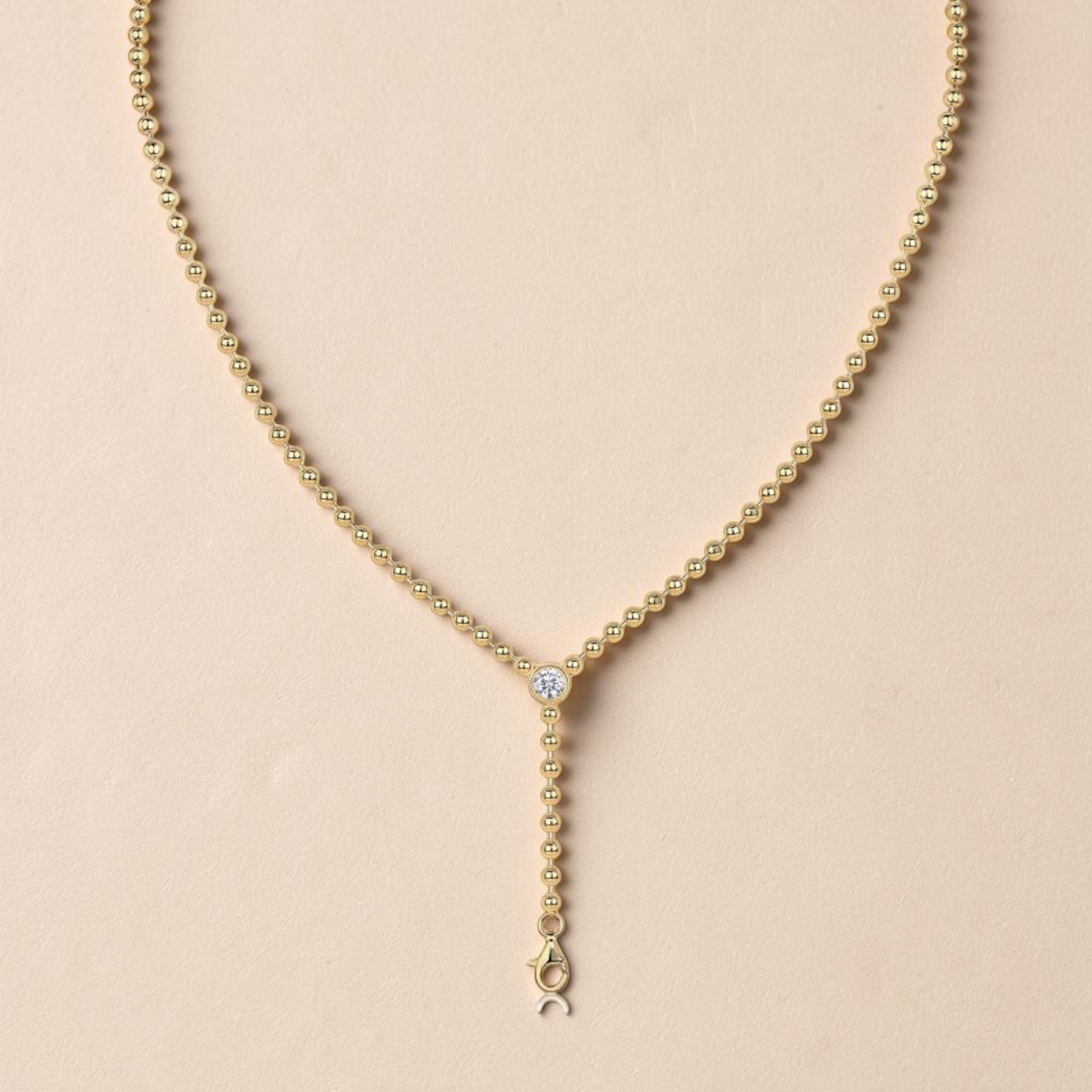 Time Interlaced Moissanite Necklace